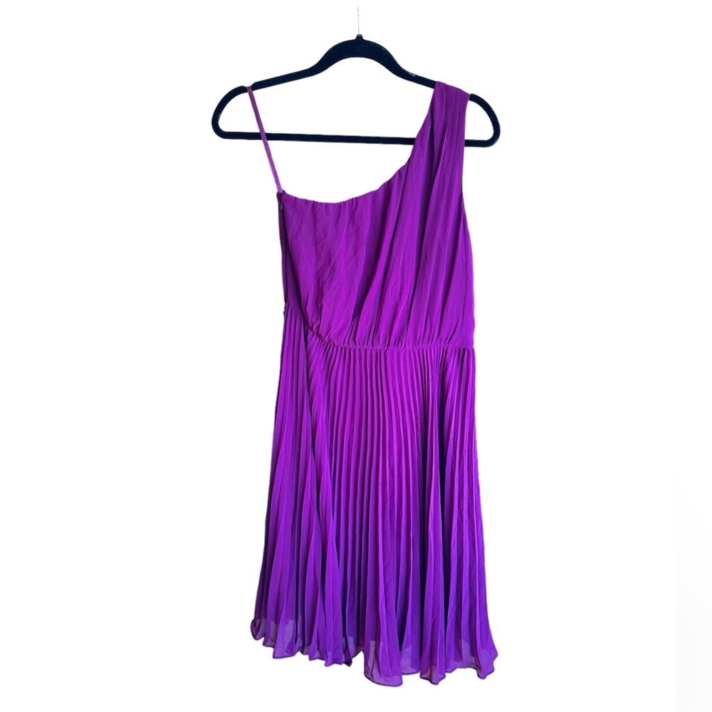 The Limited Purple One-Shoulder Dress - Size 4 - Brand New with Tags (No Belt)